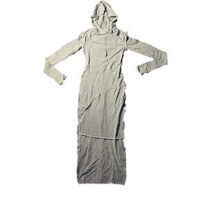 Women's Hooded Maxi Dress - Sleek and Stylish Comfort